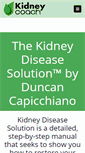 Mobile Screenshot of kidneydiseasesolution.net